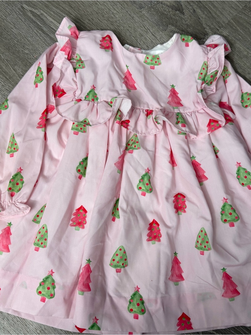 Cecil and Lou pink Christmas tree whimsical top